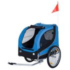 Remolque de bicicleta PawHut para perros color Azul/Negro, , large image number null