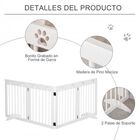 PawHut barrera de seguridad plegable color Blanco, , large image number null