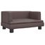 vidaXL Cama para perros de cuero sintético marrón 60x40x30 cm, , large indicador imagen numero 5