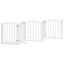 vidaXL Puerta para perros plegable 3 paneles madera álamo blanca 300cm, , large indicador imagen numero 6