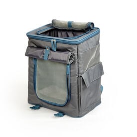 Mochila Porta Animales Gris/Azul FOFOS