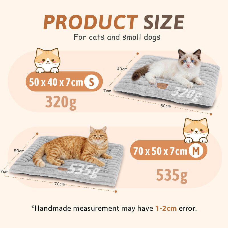 Nobleza Cama Cueva para Gatos y Perros Peque&ntilde;os (50 x 40 cm) - Coj&iacute;n de Peluche Suave y Lavable con Relleno Mullido de Alta Resistencia, Cama T&eacute;rmica Antideslizante para Sof&aacute;, Jaula o Suelo, Gris Talla S, , large Imagen numero 2