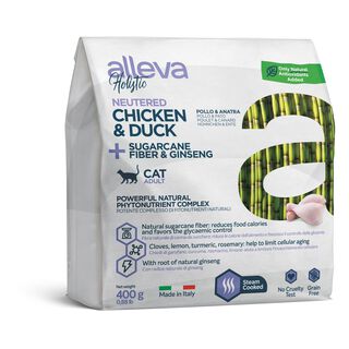 Alleva Holistic Pienso Neutered de pollo y pato para gatos