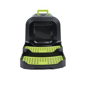 M-Pets Eco Rattan Caja de Arena Negra para gatos