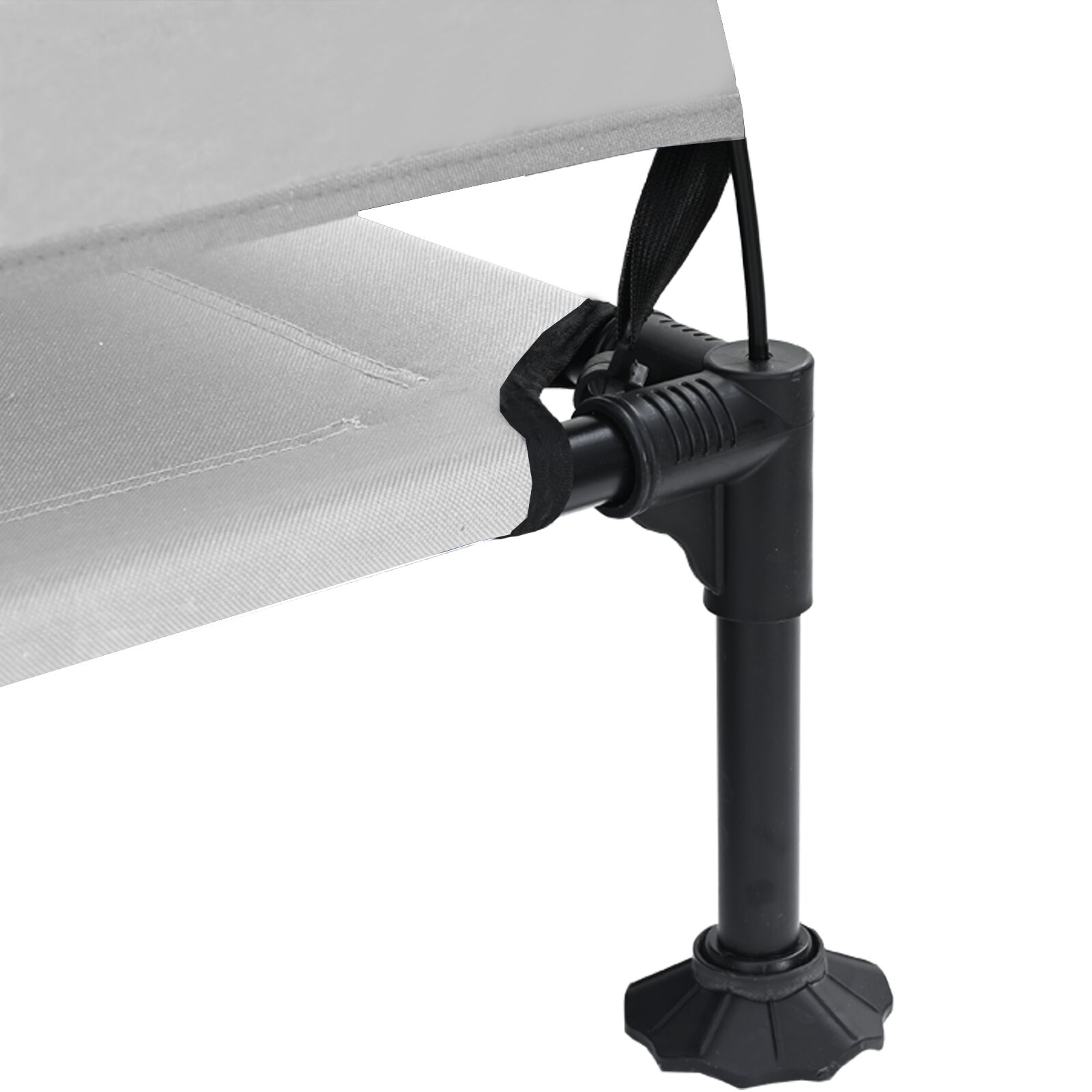 vidaXL Cama Elevada para Perros Manual Gris plata 127 x 81 x 108 cm, , large Imagen numero 5