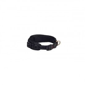 Rogz padded collar acolchado negro para perros