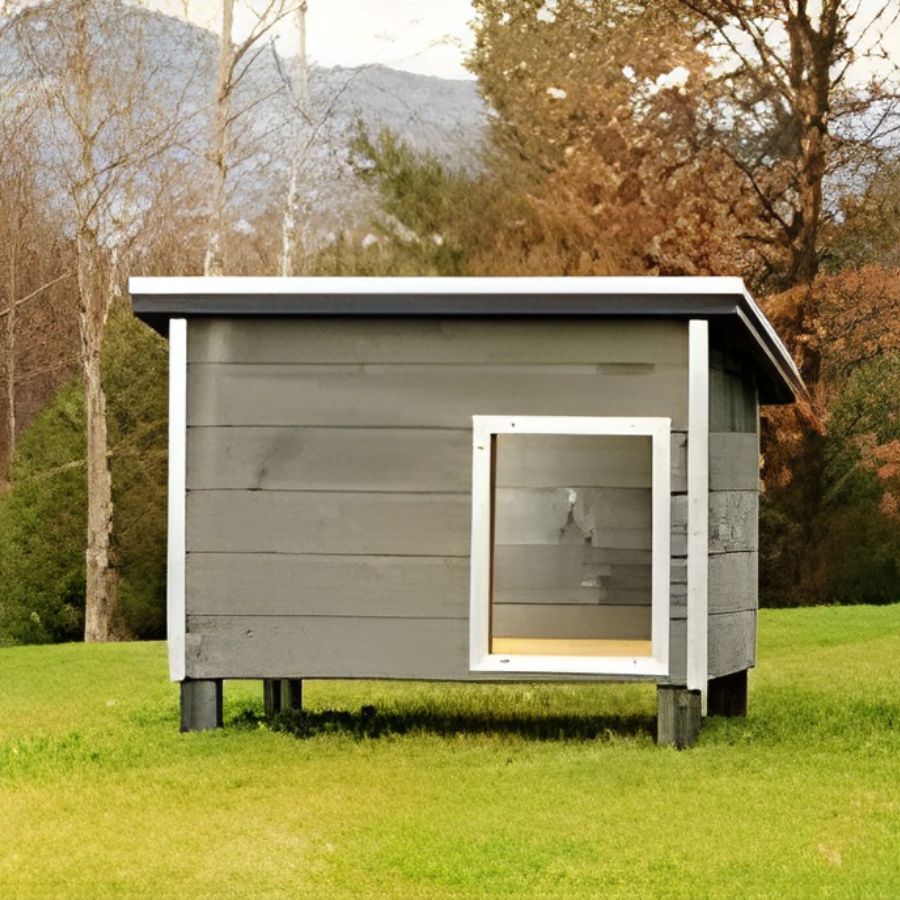 TK-Pet Nevada Caseta de Madera Gris para perros, , large Imagen numero 1