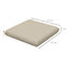 Outsunny Cojines para Sillas Beige, , large indicador imagen numero 3
