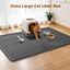 Nobleza Alfombra para Arena de Gatos XXL (101 x 71 cm) - Esterilla para Arenero de Silicona Impermeable con Bordes Elevados Anti-Fugas, Malla Recogedora de Arena Antideslizante y Lavable, Gris, , large indicador imagen numero 5