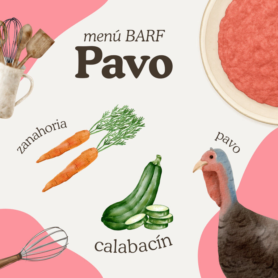 Comida para perros. Men&uacute; barf de pavo 7,5kg, , large Imagen numero 2