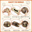 Nobleza - 2 Pack Magic Organ Juguete Rascador Interactivo para Gatos, Rascador para Gatos de Cartón con Bola de Campana de Juguete, Interactivo Rascador for Gatos, 11*10*6.8CM, , large indicador imagen numero 3