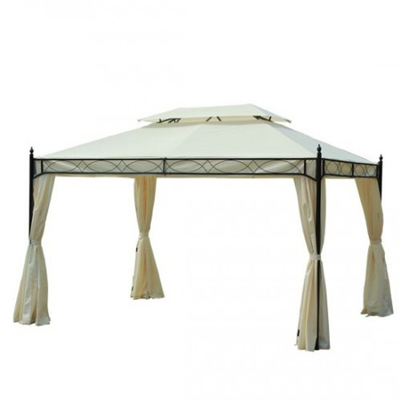 Pérgola para jardín Outsunny color Blanco, , large image number null