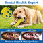 Nobleza Pack de 2 Juguetes Mordedores para Perros en Forma de Hueso &ndash; Huesos Indestructibles de Goma E-TPU para Perros Grandes, Medianos y Cachorros, Juguete Interactivo Flotante Limpiadientes, Azul y Amarillo, , large indicador imagen numero 4