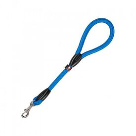 Arppe correa con empuñadura de nylon redondo azul para perros