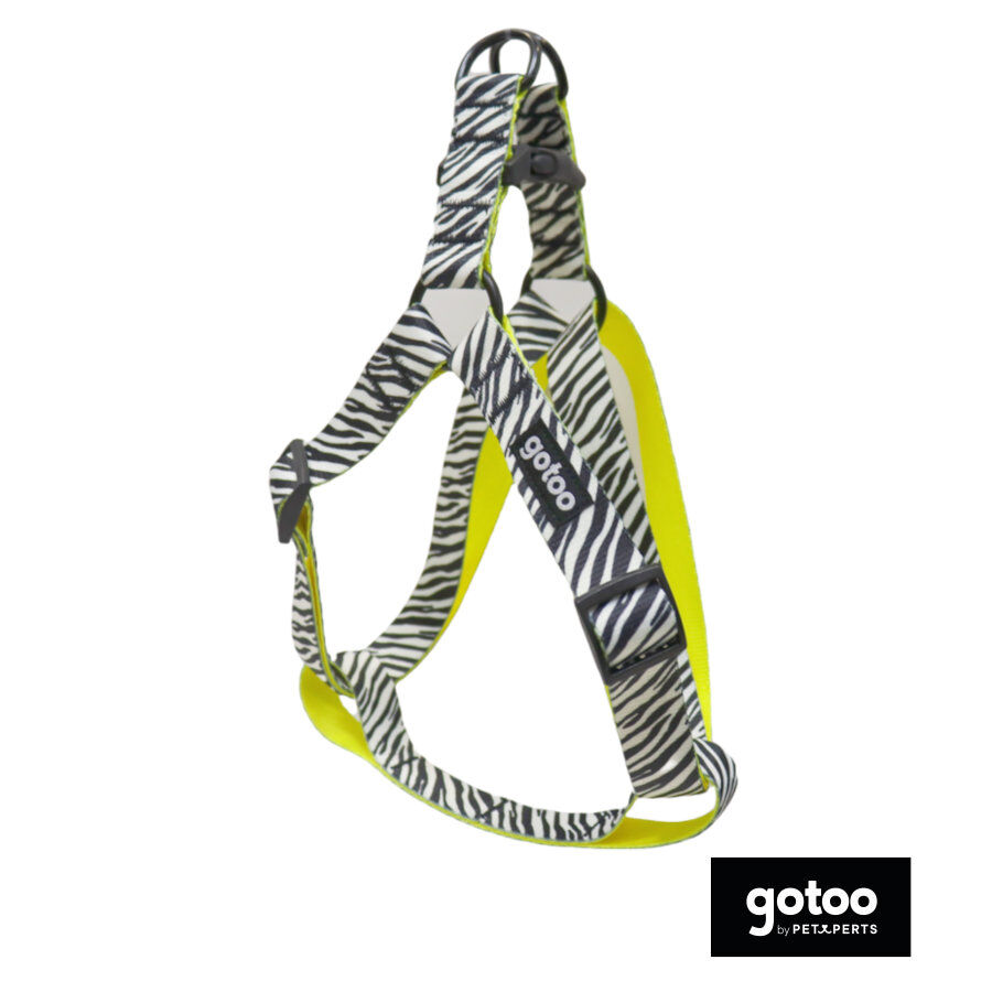 Gotoo Arnés estampado zebra para perros thumbnail
