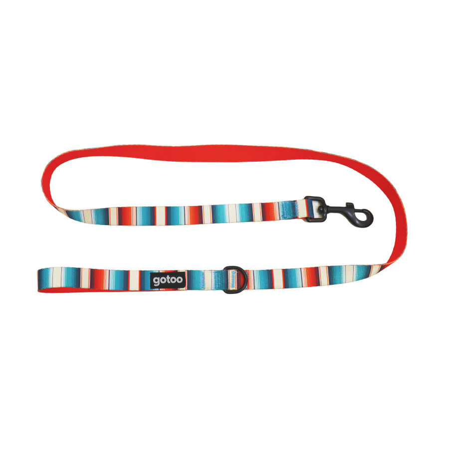 Gotoo Correa multicolor de rayas para perros thumbnail