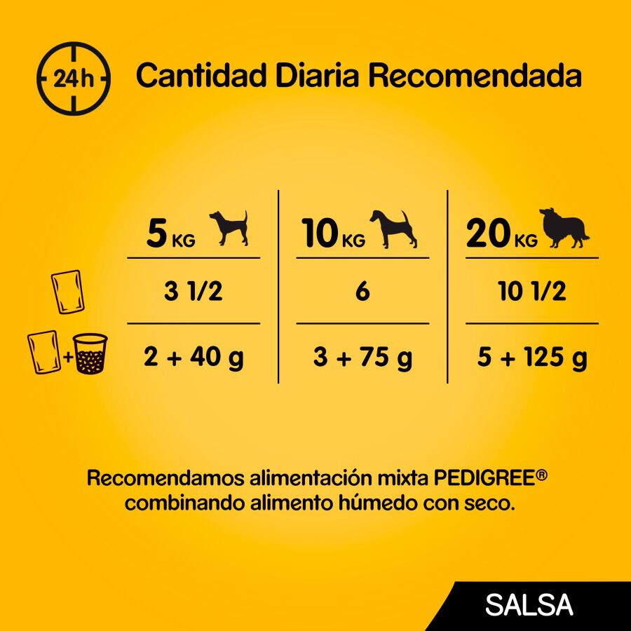 Pedigree Sabores Mixtos Salsa en Bolsita para Perros - Multipack thumbnail