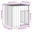 vidaXL Caseta perros con tejado acero galvanizado gris 110x103x109 cm, , large indicador imagen numero 4
