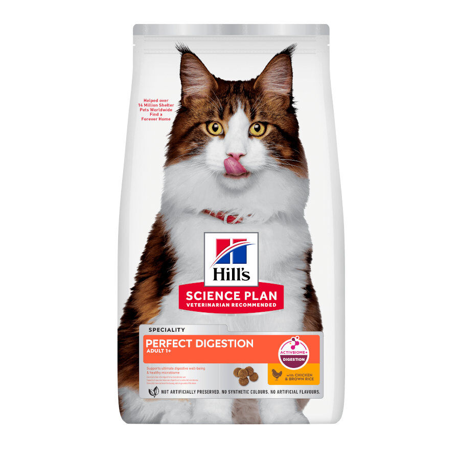 3 kg Hill's Science Plan Perfect Digestion Adult Pollo Pienso para gatos, , large Imagen numero 1