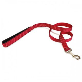 Correa de nylon liso para perros color Rojo