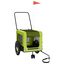 vidaXL Remolque bicicleta para perros hierro tela Oxford verde negro, , large indicador imagen numero 13