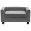 Vidaxl sofá rectangular gris oscuro para perros, , large indicador imagen numero 3