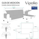 Vipalia Protector Cubresofa Rombos. Granate. Chaise Longue Derecha 240 cm, , large image number null