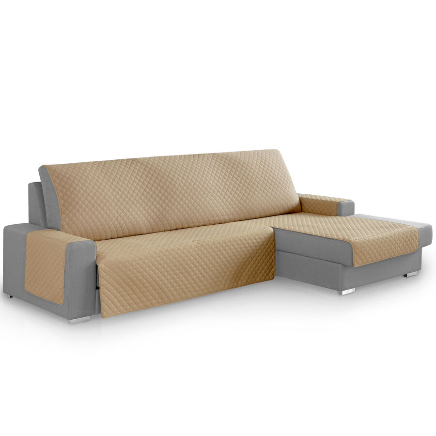 Vipalia Protector Cubresofa Rombos. Beige. Chaise Longue Derecha 240 cm, , large Imagen numero 1