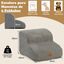 COSTWAY Rampa para Perros de Espuma, Escalera Suave para Mascotas de 2 Niveles con Funda Lavable, Pasos para Perros en Pendiente para Sof&aacute; (Gris), , large indicador imagen numero 4