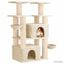 vidaXL &Aacute;rbol para gatos con postes de sisal 2 uds. Parque Muebles Felinos, , large indicador imagen numero 3