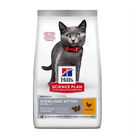 Hill’s Kitten Science Plan Sterilised Pollo pienso, , large image number null