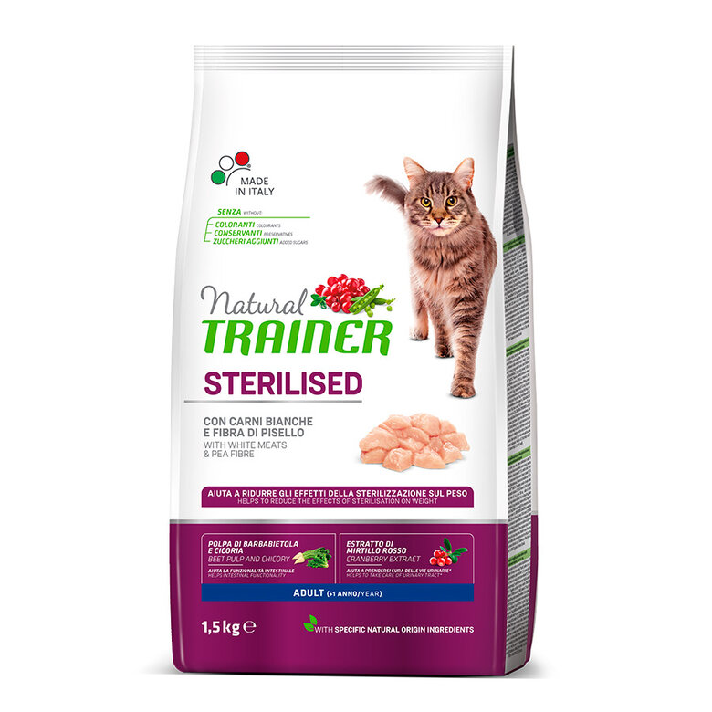 Natural Trainer Sterilised pienso para gatos, , large image number null