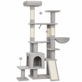 PawHut &Aacute;rbol para Gato Gris claro