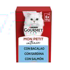Gourmet Mon Petit Selección Pescados en salsa sobre para gatos