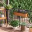 Outsunny Arriate de Madera de Suelo o Pared Jardinera Rectangular Huerto Urbano con 2 Orificios de Drenaje y 2 Ganchos para Cultivos Plantas Flores en Jardín Terraza 91x18x16,5 cm Natural, , large indicador imagen numero 2