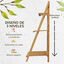 Outsunny Estantería para Plantas de 3 Niveles de Bambú Soporte para Flores Plegable Estantería para Macetas para Interiores y Exteriores 98x37x96,5 cm Natural, , large indicador imagen numero 4