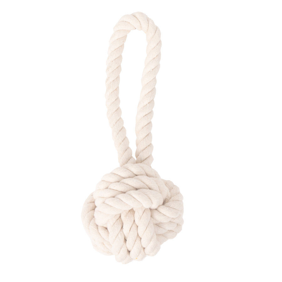 Tootoy! Pull Natural Rope Ball pelota de cuerda con asa para perros, , large Imagen numero 2