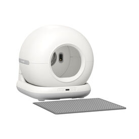 PawHut Arenero Autolimpiable Blanco para gatos
