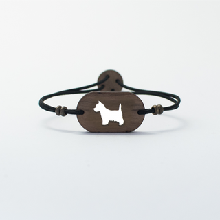 Pulsera de madera Westy personalizable color Negro
