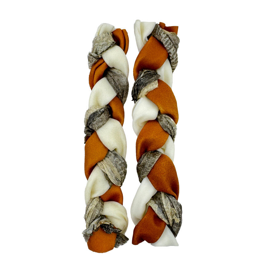 2 barritas Wonder Christmas Snacks de Piel de Pescado para perros, , large Imagen numero 3