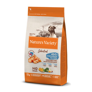 Nature's Variety Selected Adult Mini Salmón pienso para perros