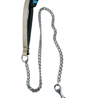 Martin Sellier Correa de Cadena con Asa de Nailon Beige para Perros