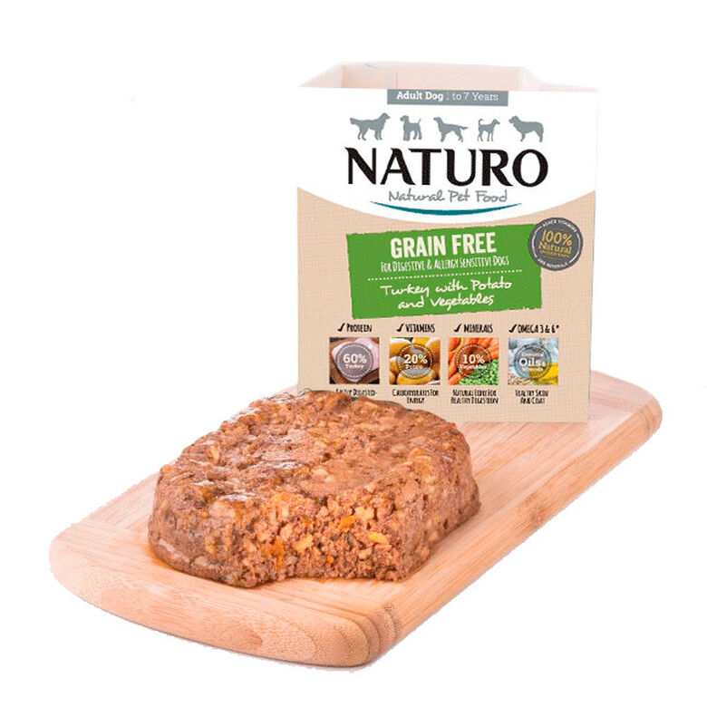 Naturo Dog Adult Grain Free Pavo y Patata tarrina para perros