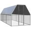 vidaXL Jaula gallinero de acero galvanizado 3x12x2 m, , large indicador imagen numero 30