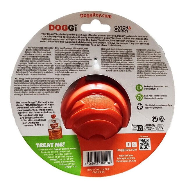 DOGGI Pelota de Caucho para Perros thumbnail