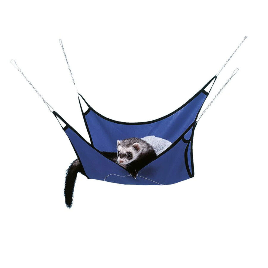 Ferplast Hamaca de Tela Azul para hurones Tiendanimal