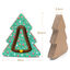 Nobleza Rascador para Gatos con Hierba Gatera,Cat arañazos cartón con Bola de Campana,Cartón Rascador de Gatos,Forma de árbol de navidad,34*38.5*5.5cm, , large indicador imagen numero 3