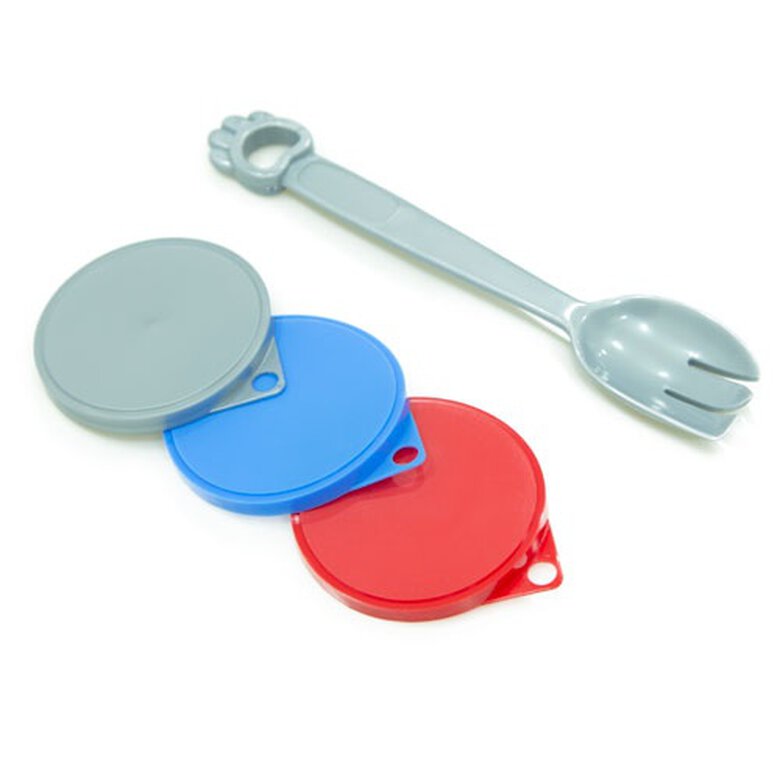 Tapas para latas con cuchara TK-Pet