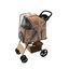 Cochecito Beige Plegable para Mascotas con Cubierta lluvia Carrito Perros Gatos, , large indicador imagen numero 3