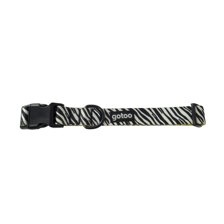 Gotoo Collar estampado zebra para perros